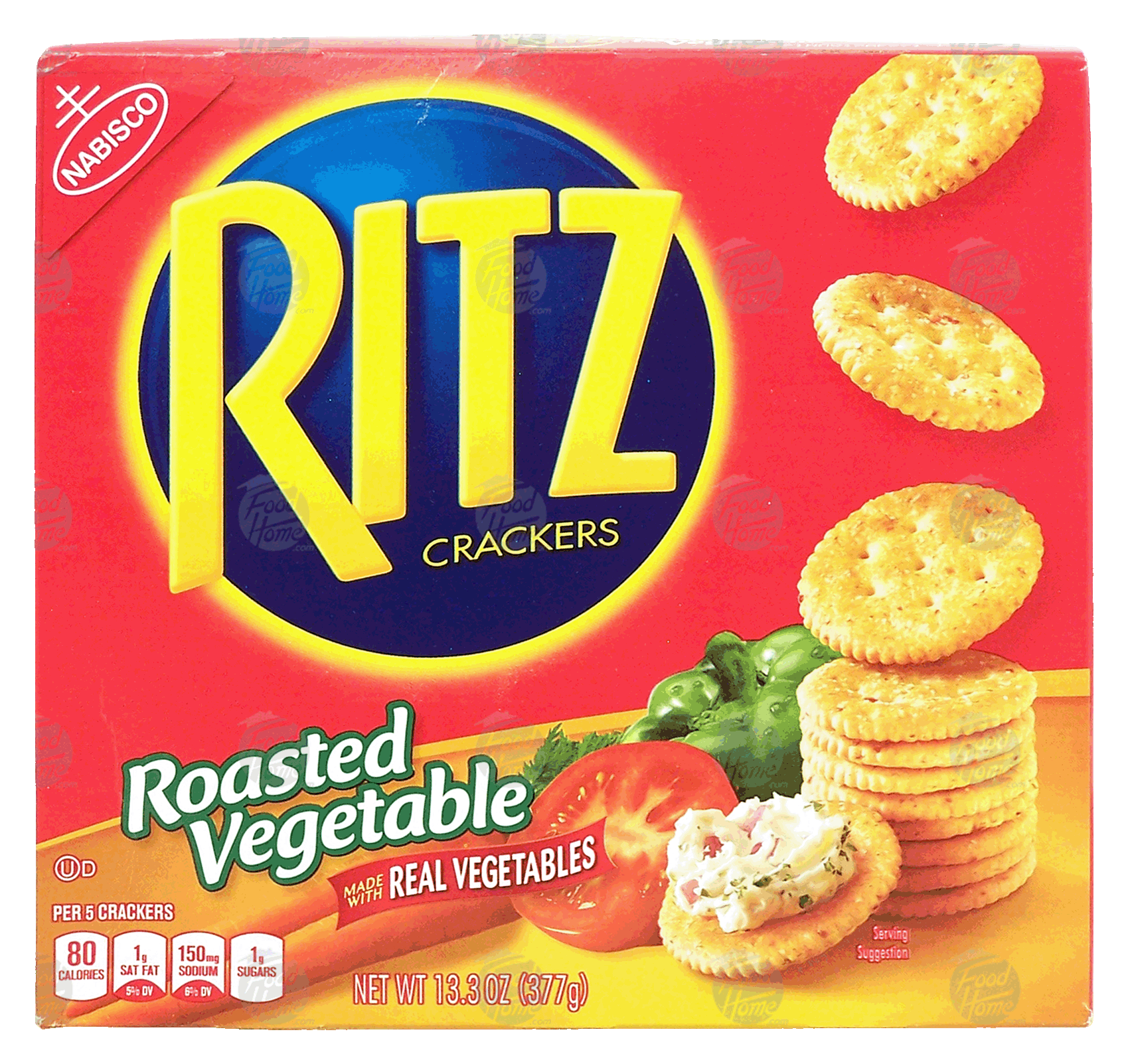 Nabisco Ritz roasted vegetable flavored crackers made with real vegetables Full-Size Picture